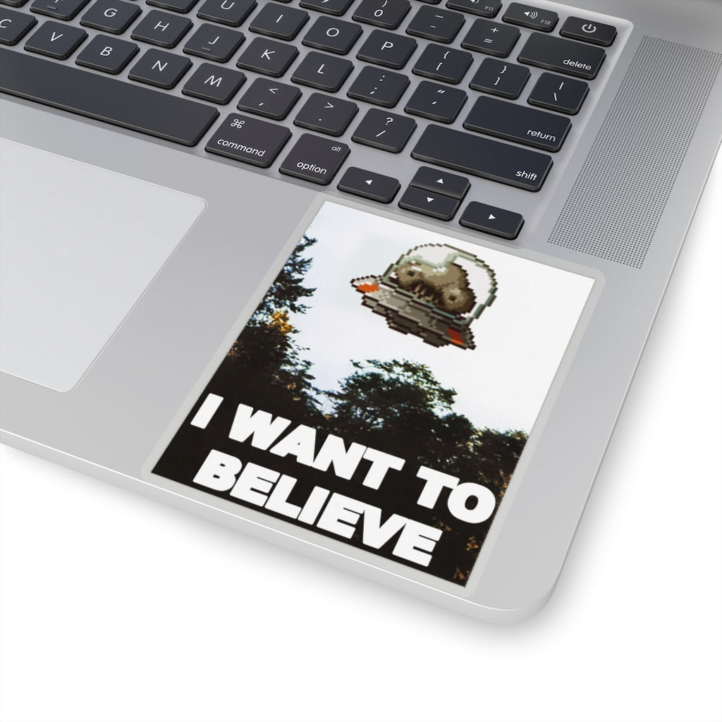 Transparent Sticker - I Want to Believe