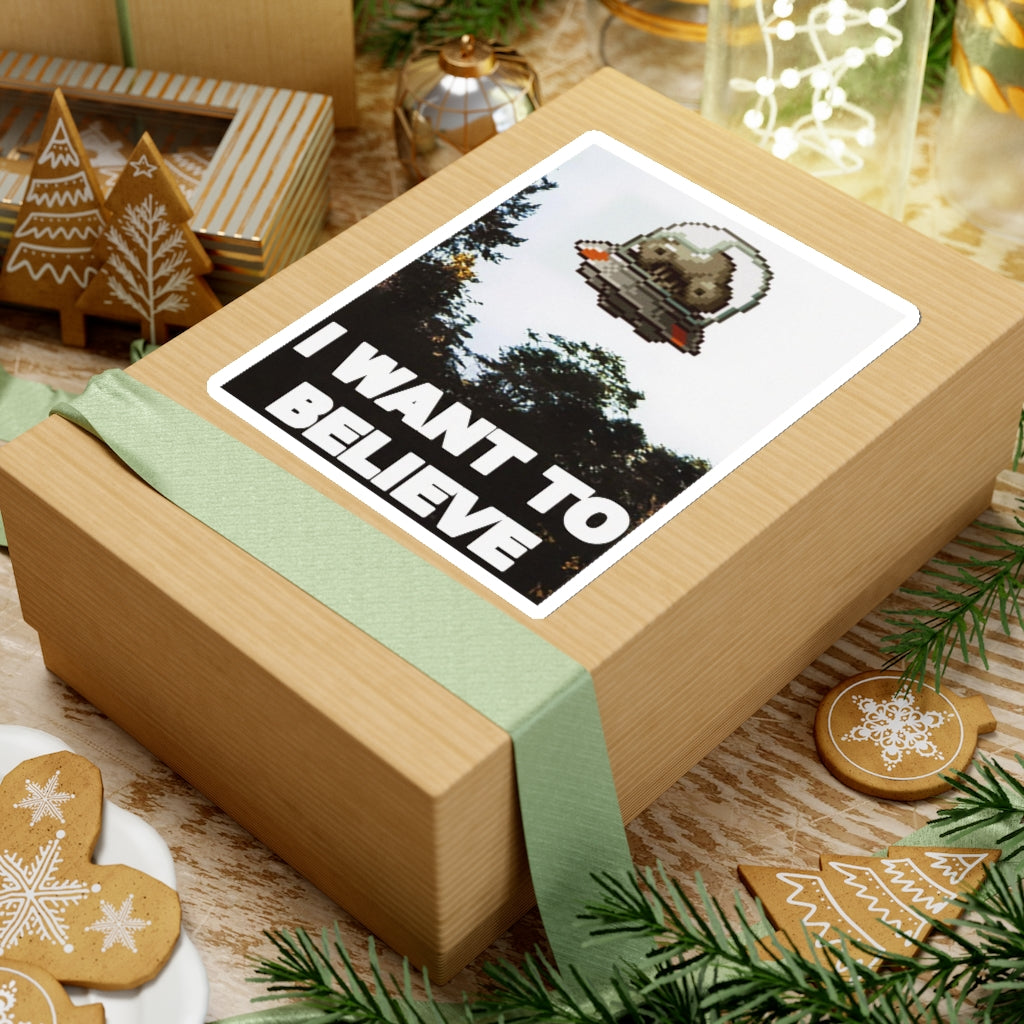 Transparent Sticker - I Want to Believe