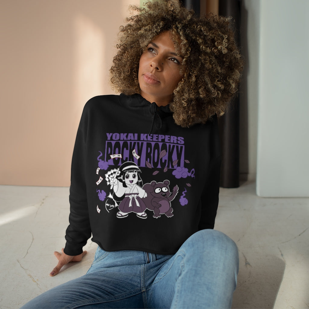 Women's Crop Hoodie - Yokai Keepers
