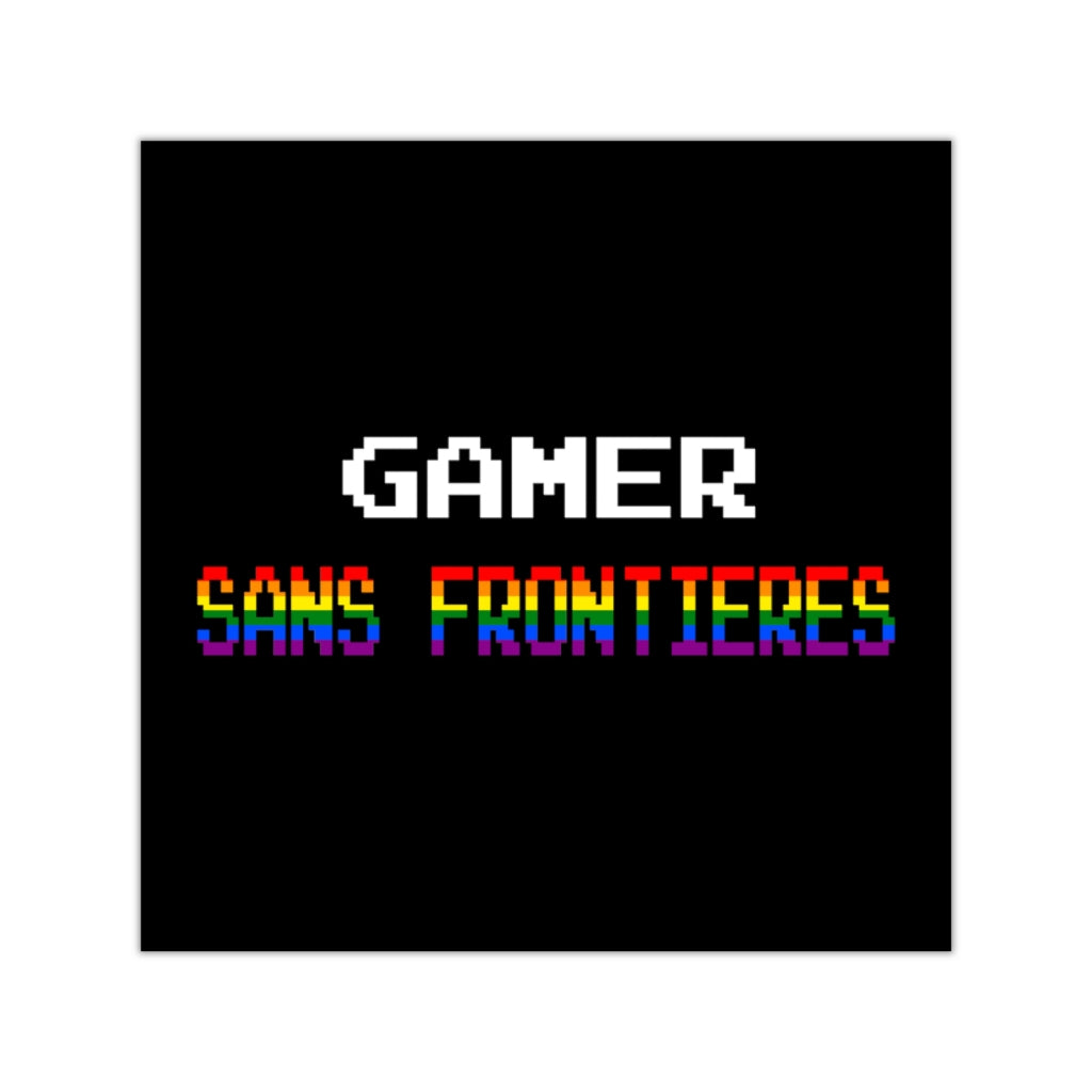 Gamers Sans Frontieres Vinyl Sticker - LGTB+GSF