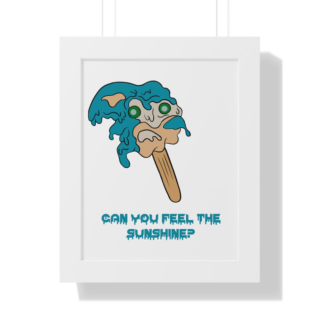Framed Poster - Melting Sonic