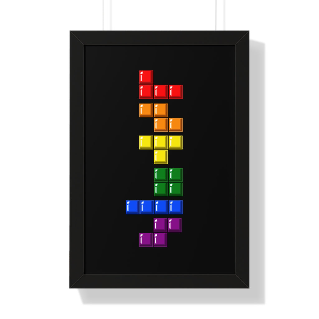 Framed Poster - Blocks' Diversity