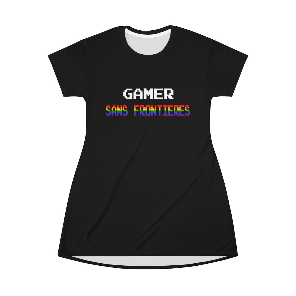 Gamers Sans Frontieres Women's Tee Dress - LGTB+GSF