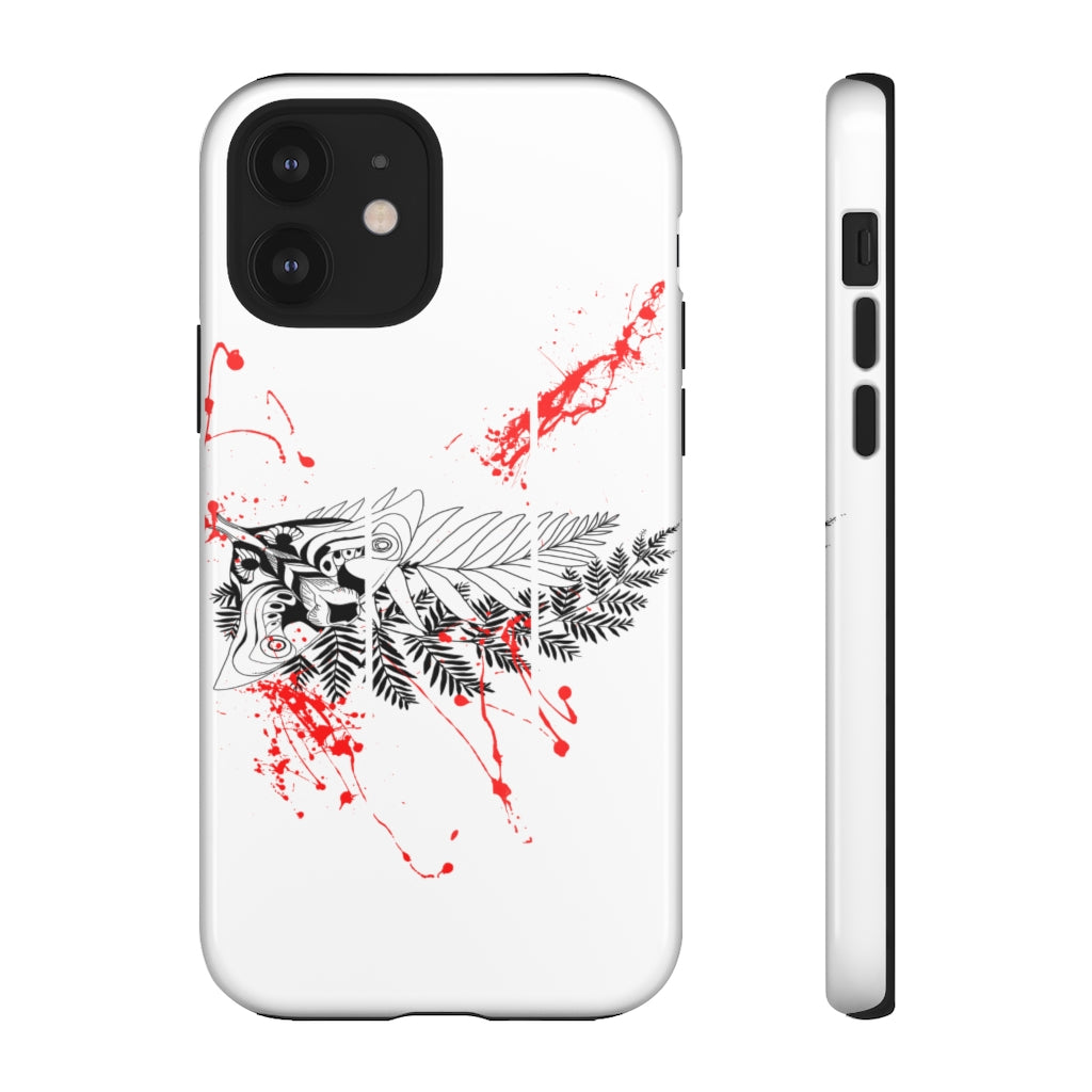 Tough Case - Moth Tattoo White