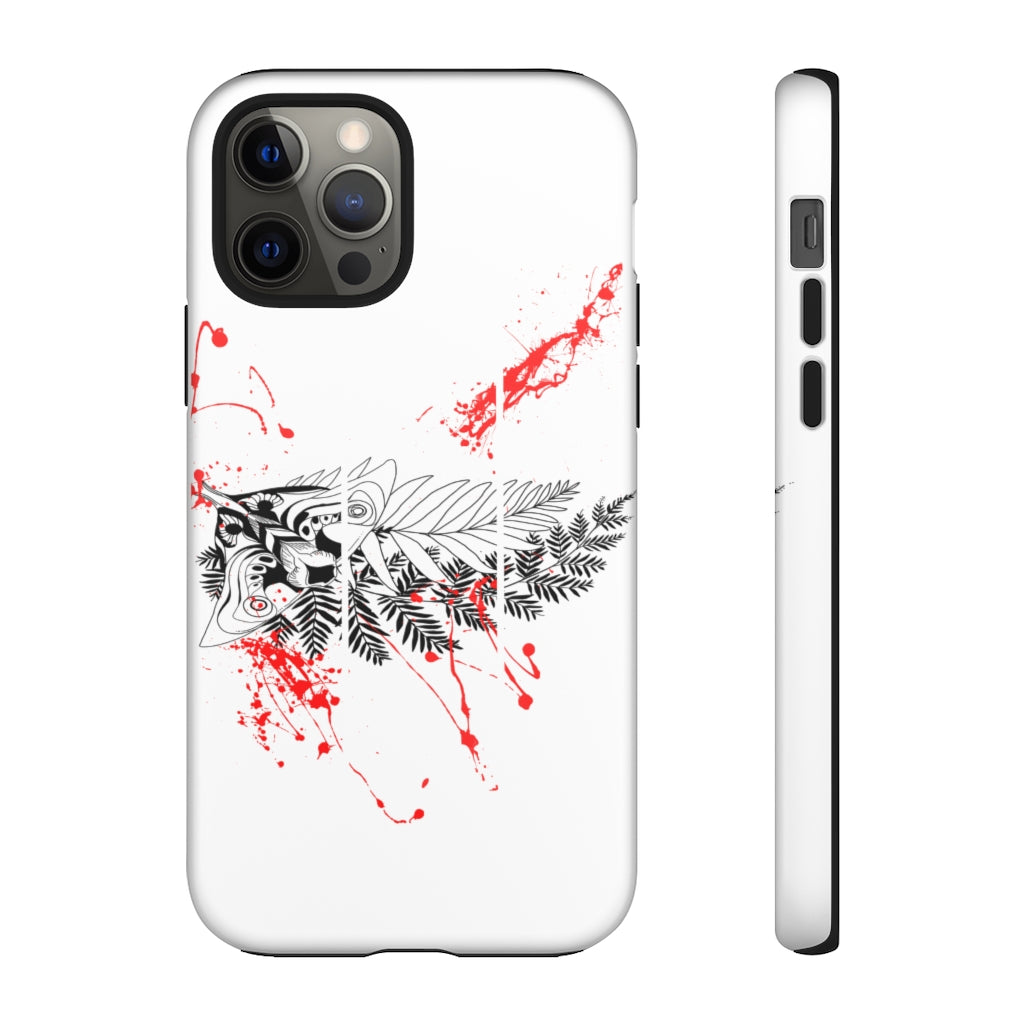 Tough Case - Moth Tattoo White