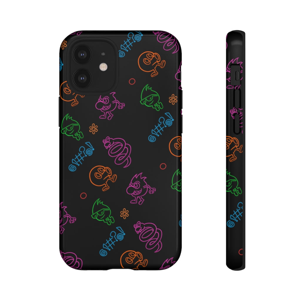 Tough Case - Neon Q-Bert Pattern