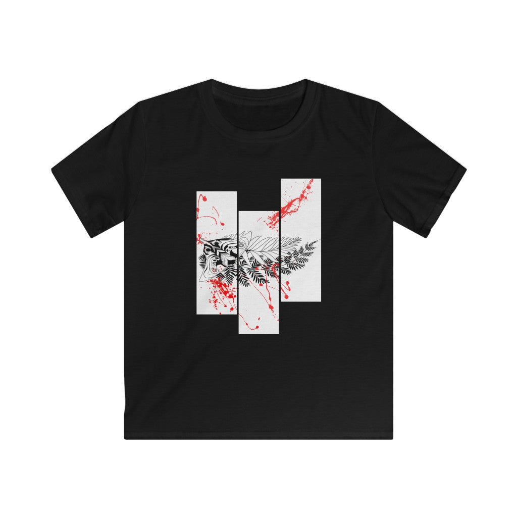 Kids' Tee - Moth Tattoo Black