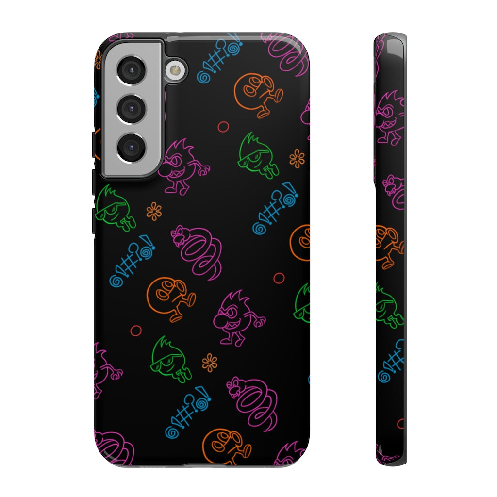 Tough Case - Neon Q-Bert Pattern