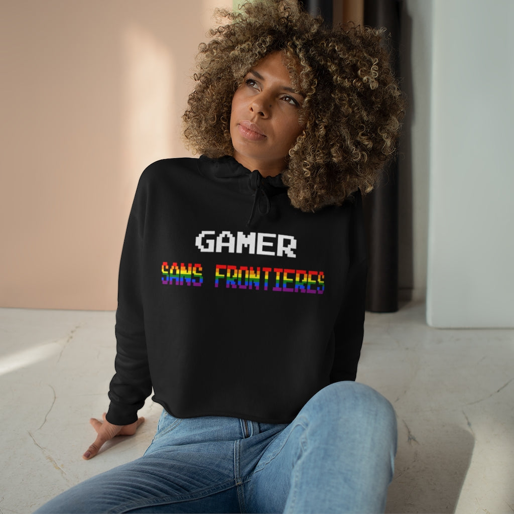 Gamers Sans Frontieres Women's Crop Hoodie - LGTB+GSF