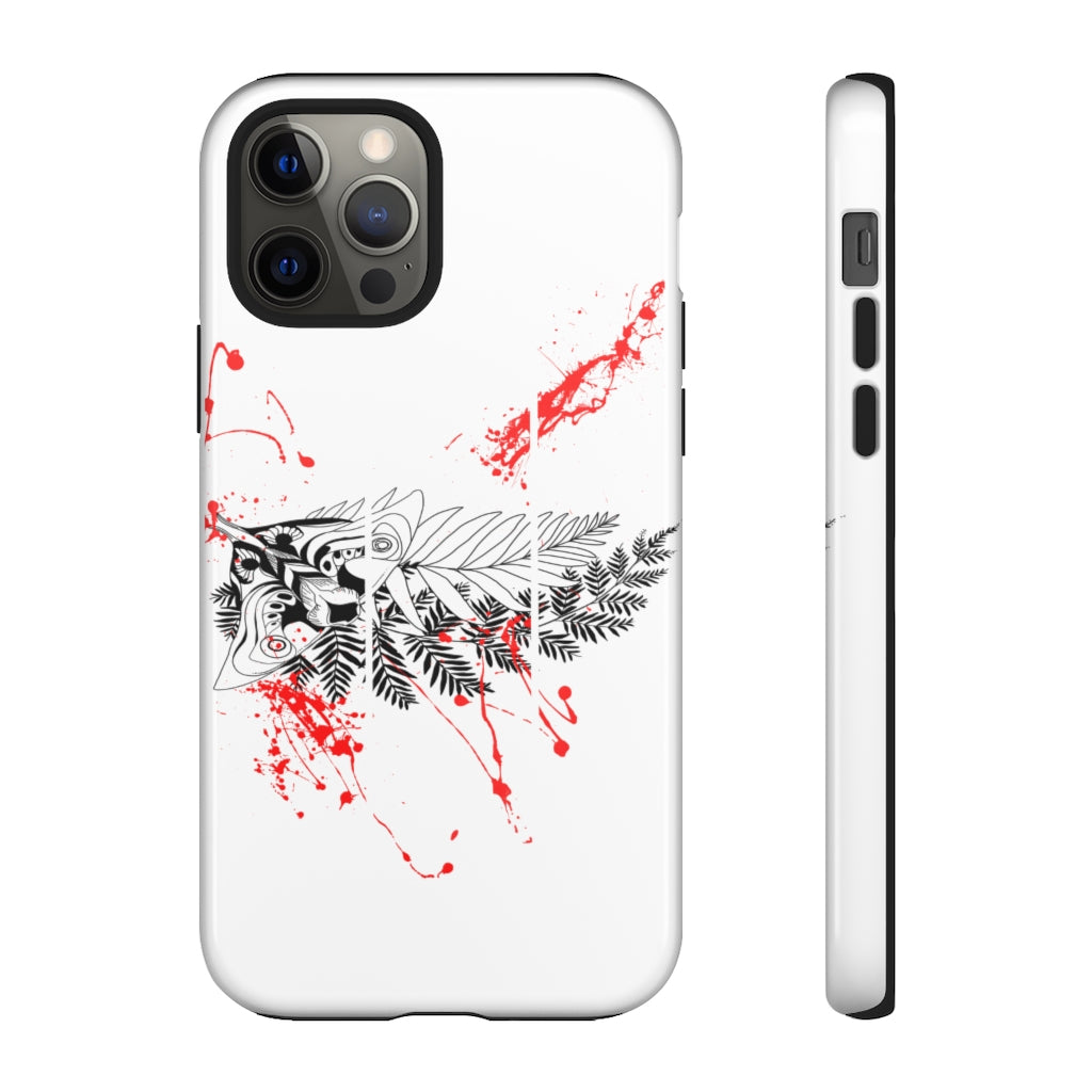 Tough Case - Moth Tattoo White
