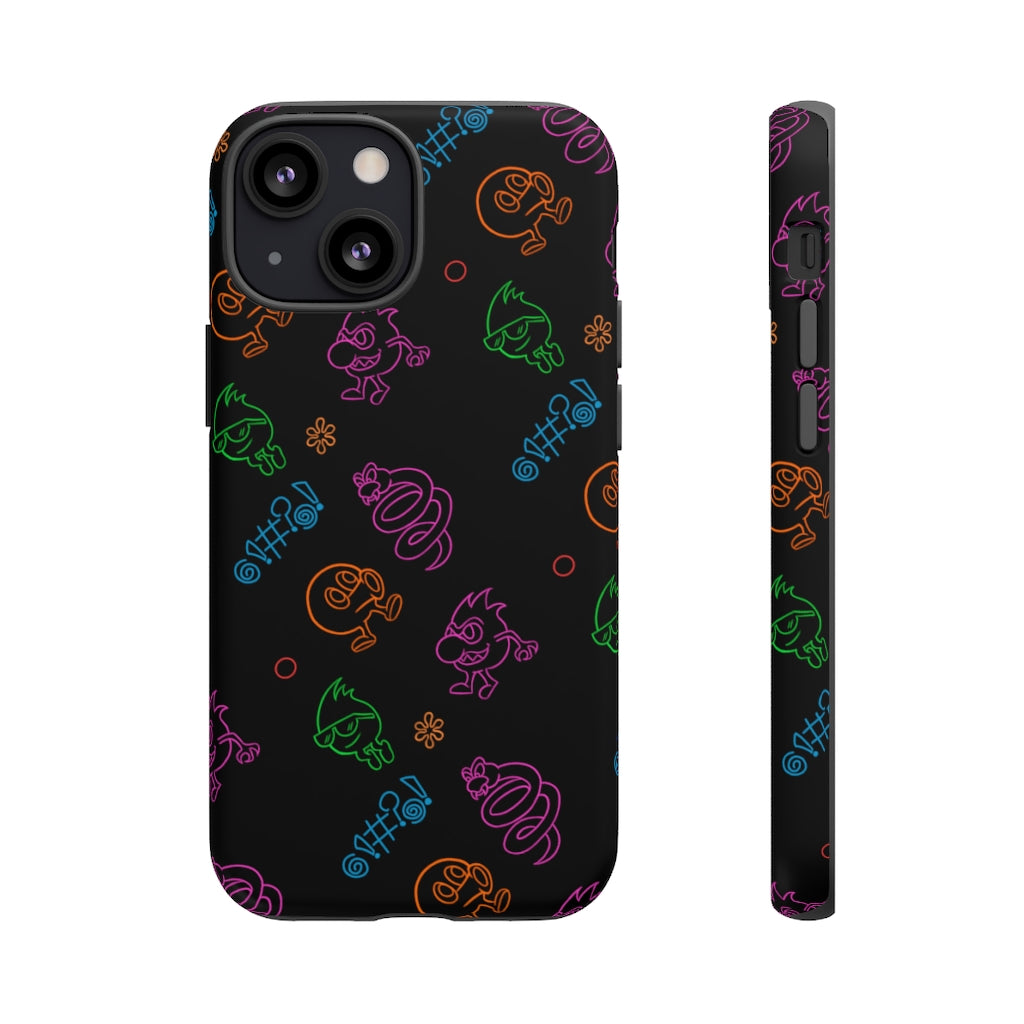 Tough Case - Neon Q-Bert Pattern