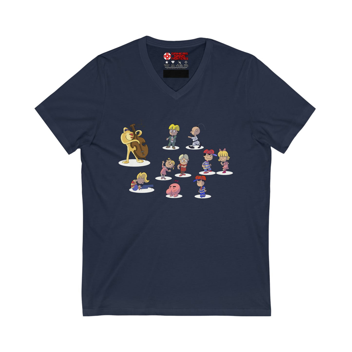 EarthBound Men's V Tee - EarthBrown Dance