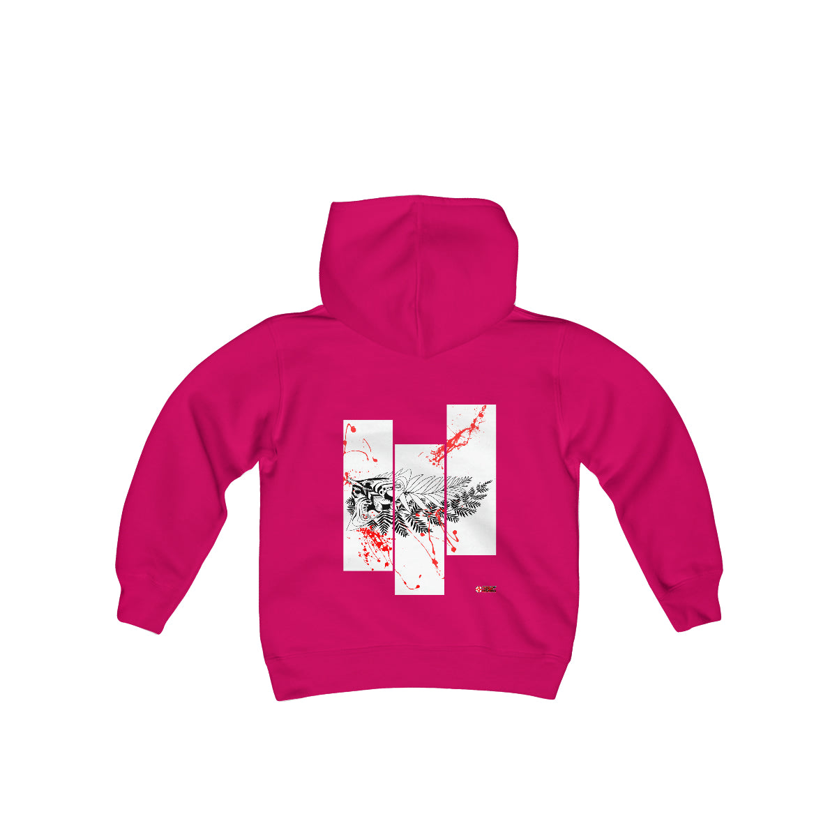 Moth Tattoo Black Kids Hoodie