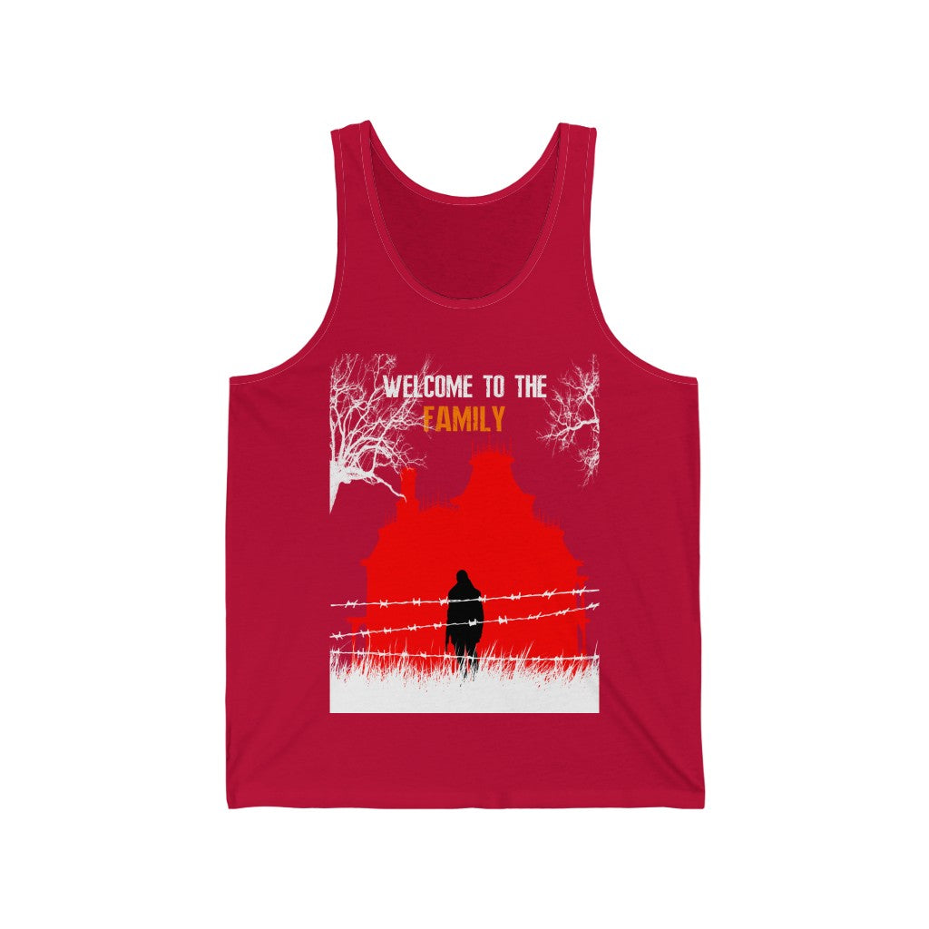 Red Resident Evil Biohazard Tank T Shirt Gaming Fashion