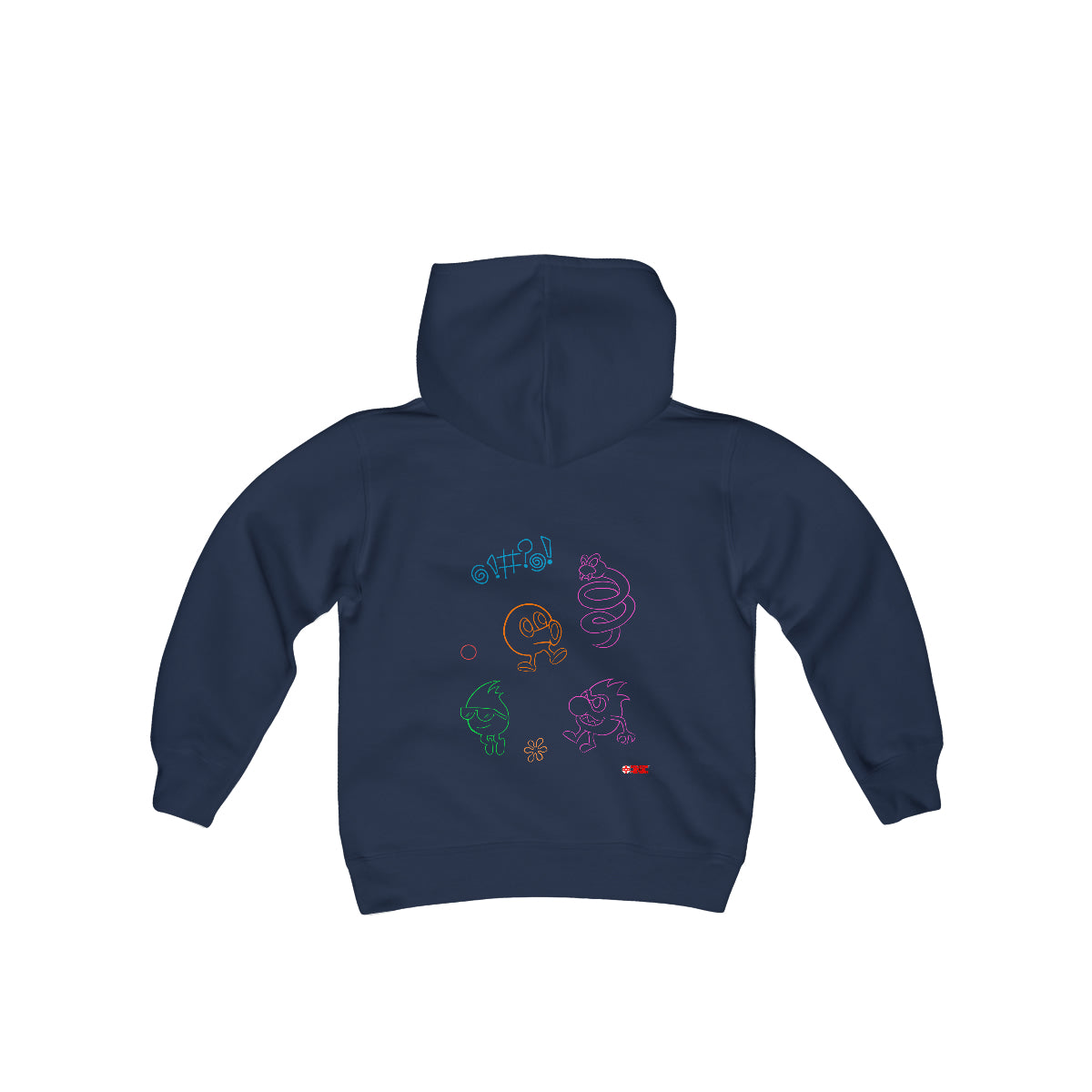 Q-Bert Kids' Hoodie - Neon Q-Bert