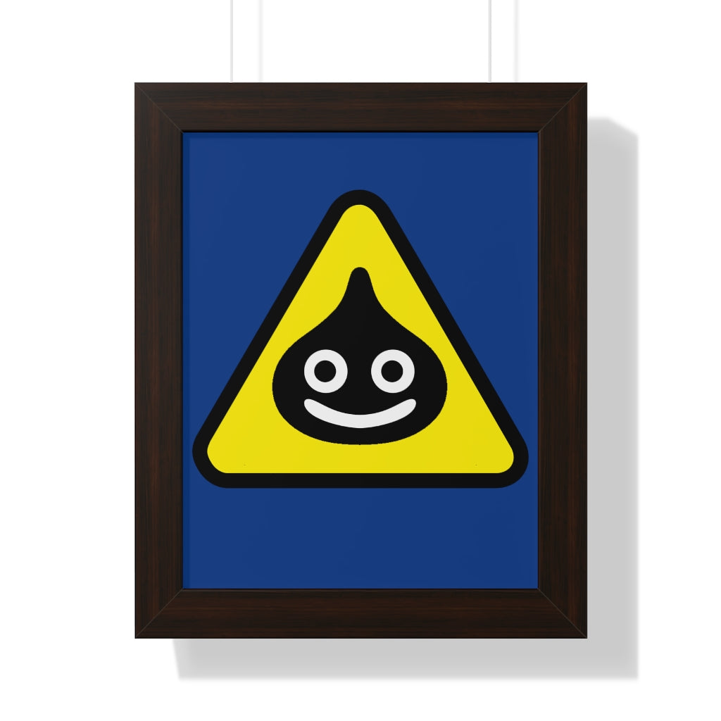 Framed Poster - Caution Slimery