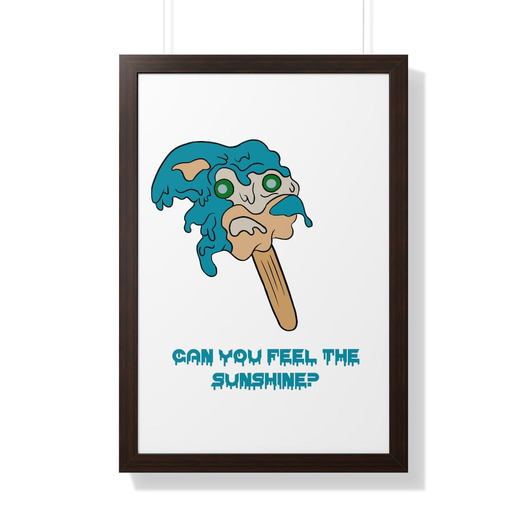 Framed Poster - Melting Sonic