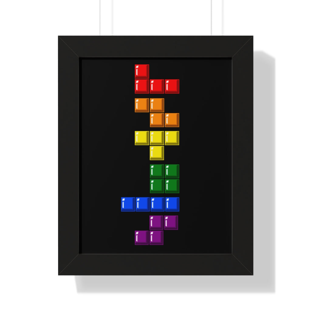 Framed Poster - Blocks' Diversity