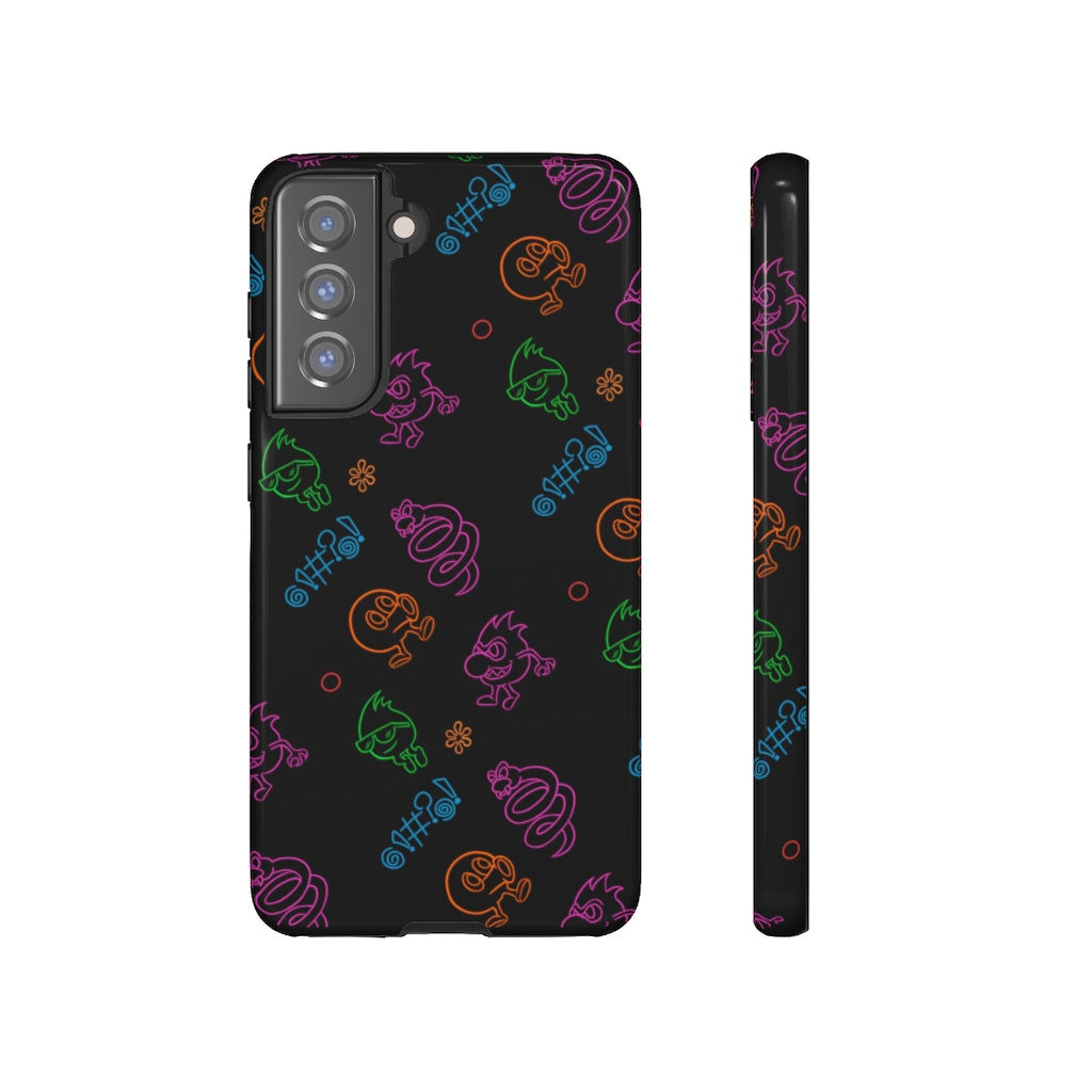 Tough Case - Neon Q-Bert Pattern
