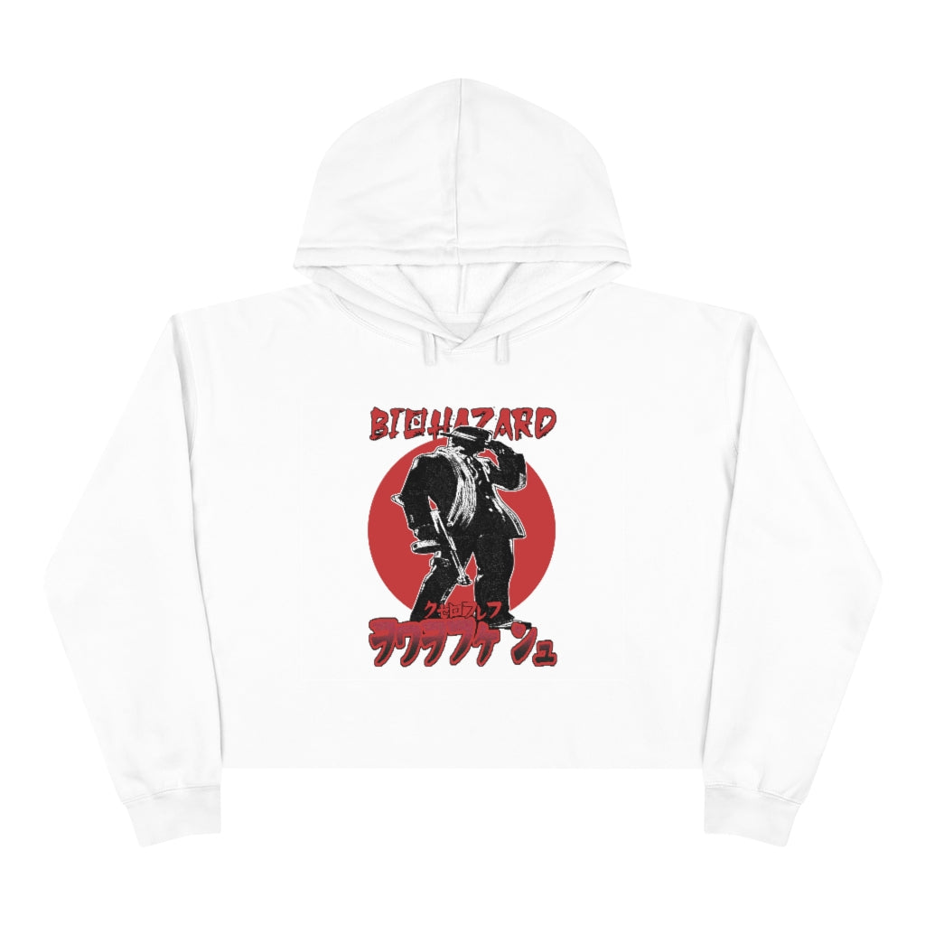 Women's Crop Hoodie - Chicago Typewriter