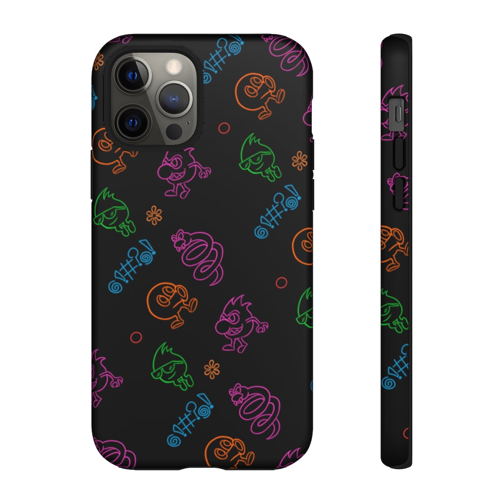 Tough Case - Neon Q-Bert Pattern