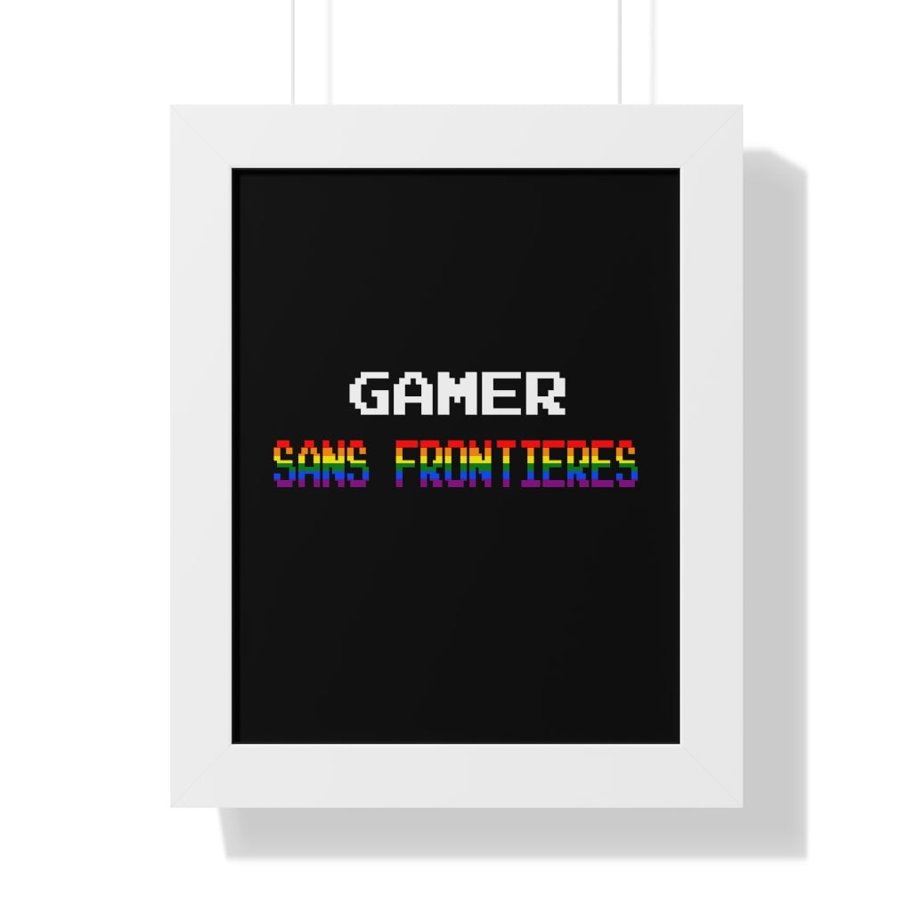 Gamers Sans Frontieres Framed Poster - LGTB+GSF
