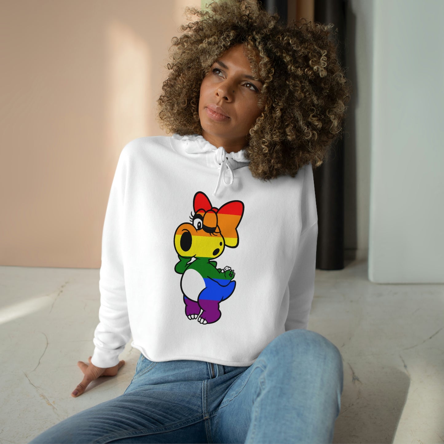 Women's Crop Hoodie - LGTBirdo