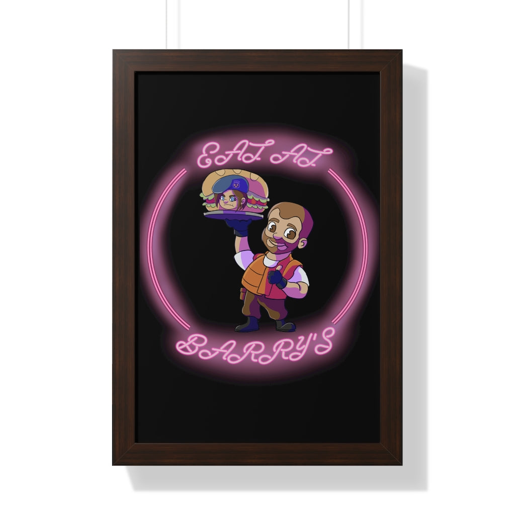 Framed Poster - Eat at Barry's