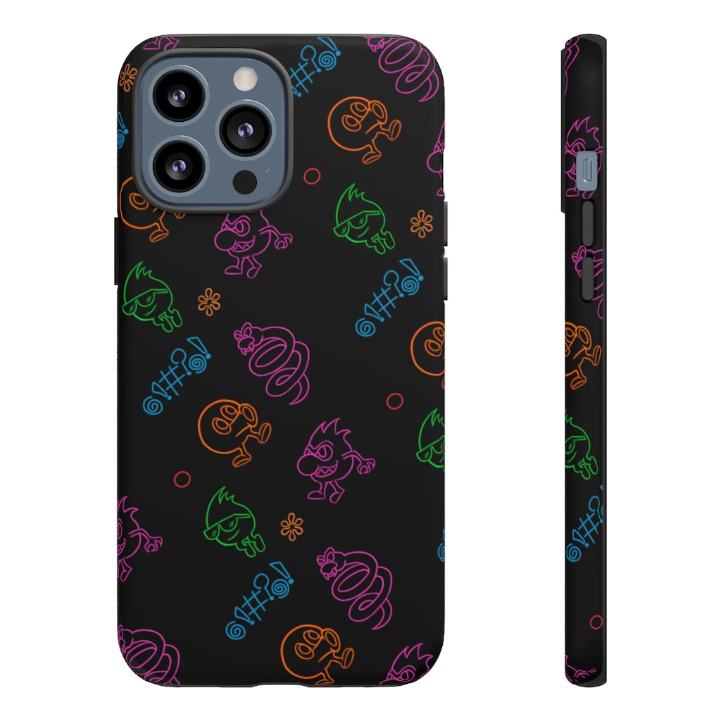 Tough Case - Neon Q-Bert Pattern