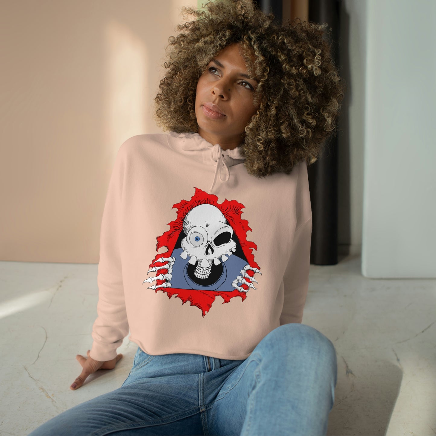 Women's Crop Hoodie - PowellEvil