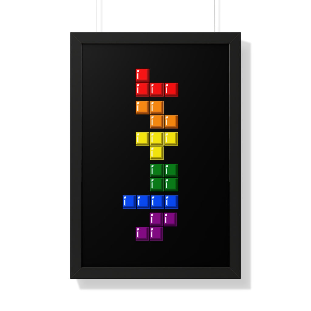 Framed Poster - Blocks' Diversity