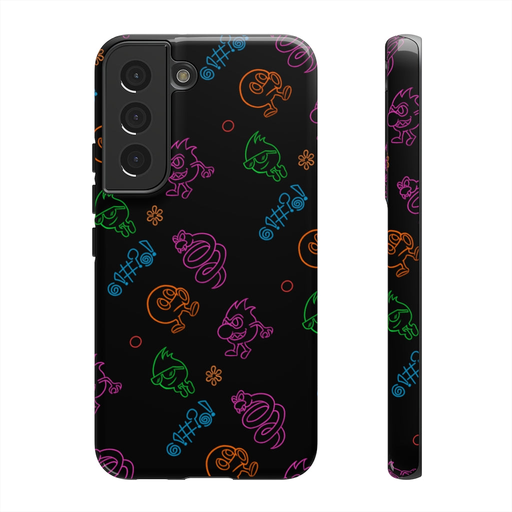 Tough Case - Neon Q-Bert Pattern