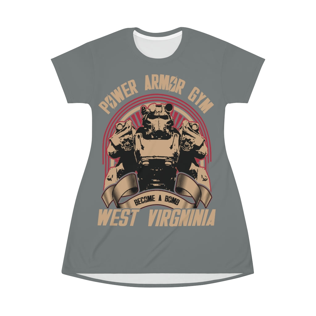 Grey Fallout T Dress Gaming Fashion