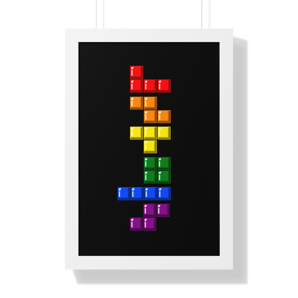 Framed Poster - Blocks' Diversity