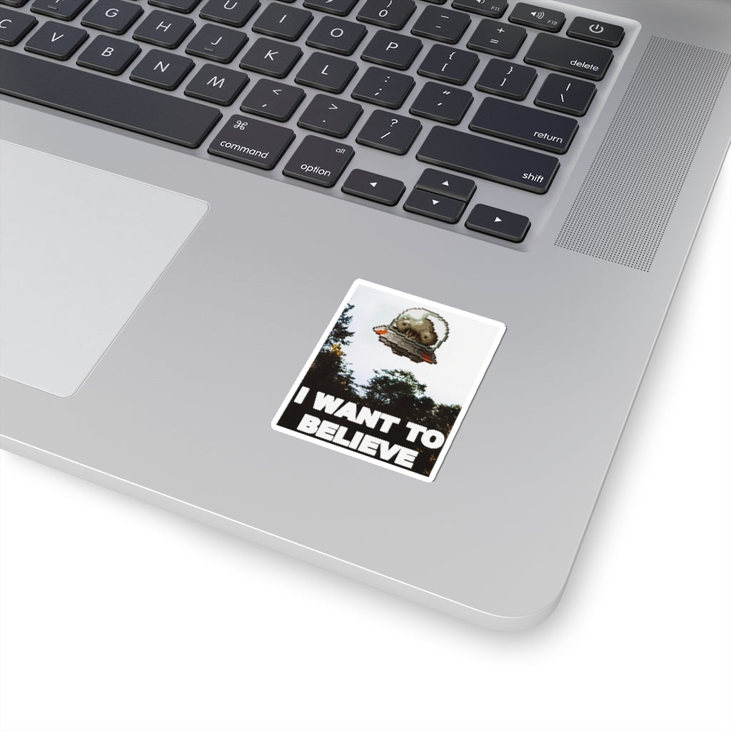 Transparent Sticker - I Want to Believe