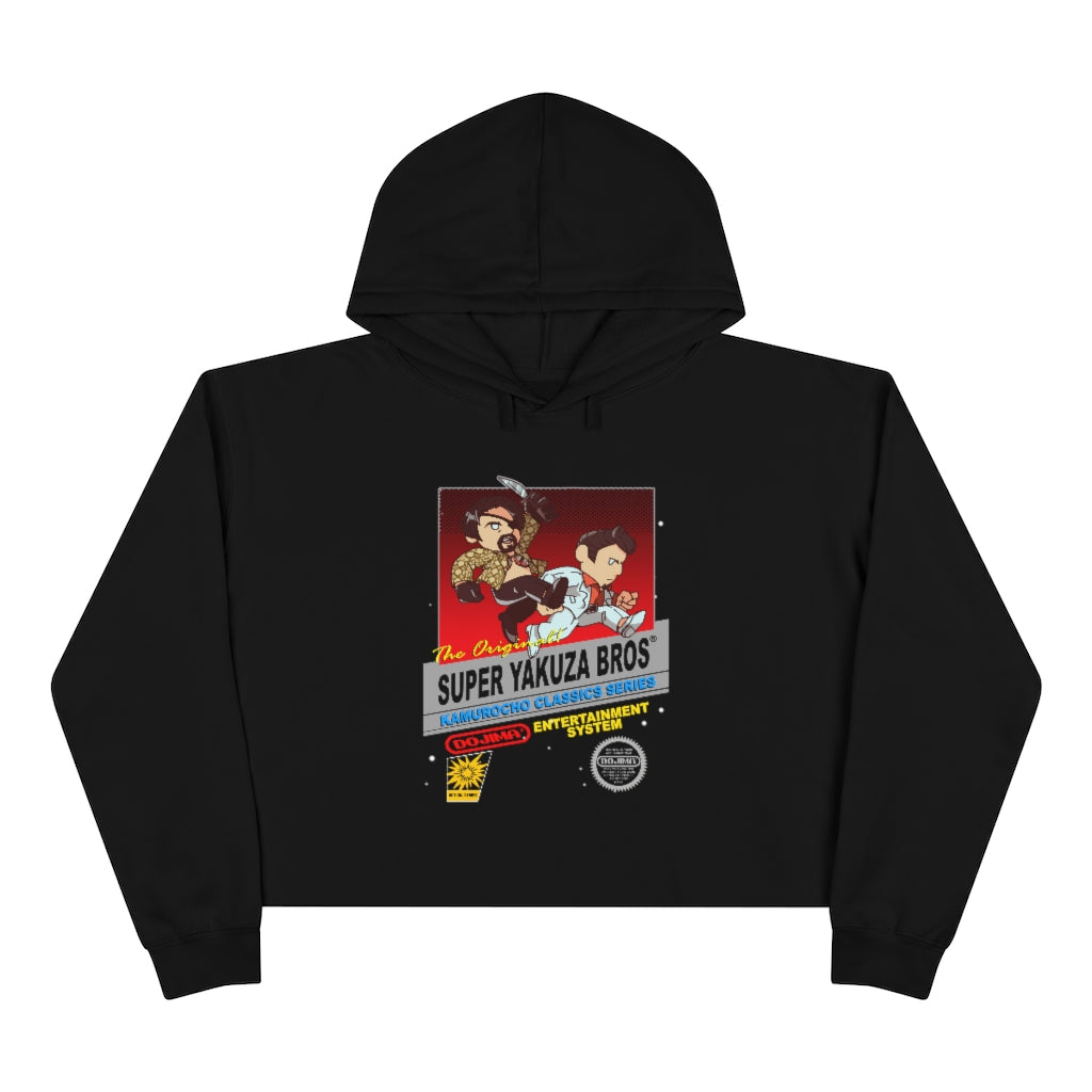Black Yakuza Cropped Hoodie Gaming Fashion