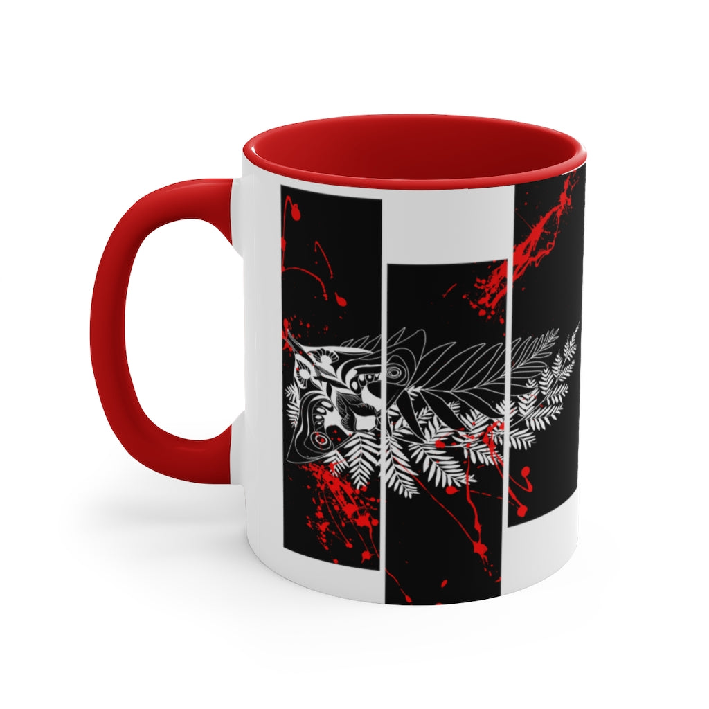 Mug 11oz - Moth Tattoo Black