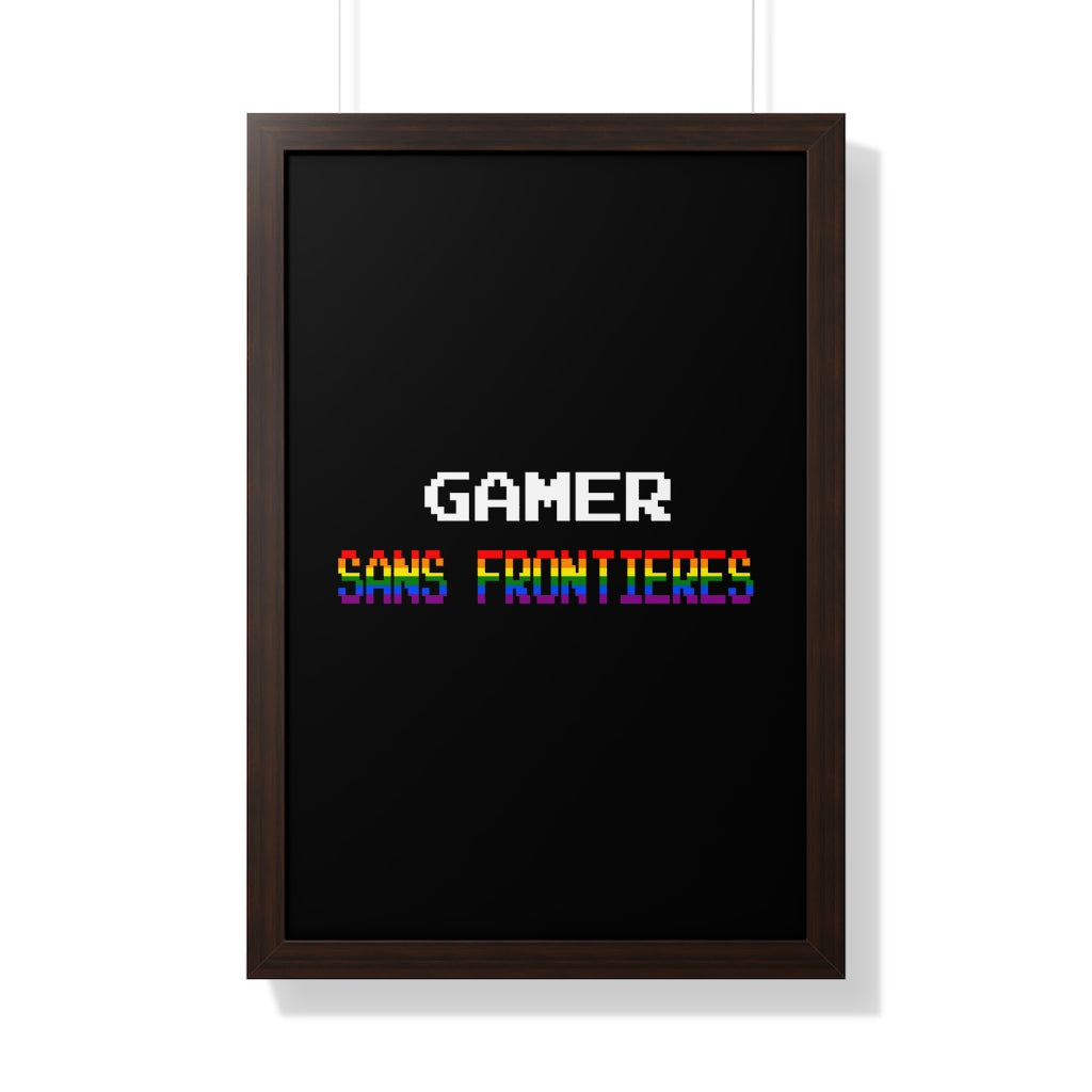 Gamers Sans Frontieres Framed Poster - LGTB+GSF