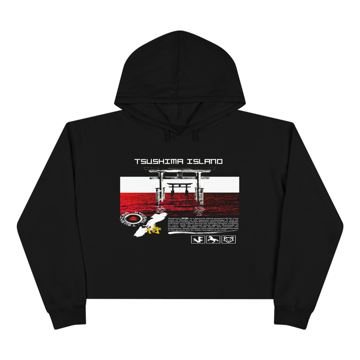 Women's Crop Hoodie - Tsushima Island
