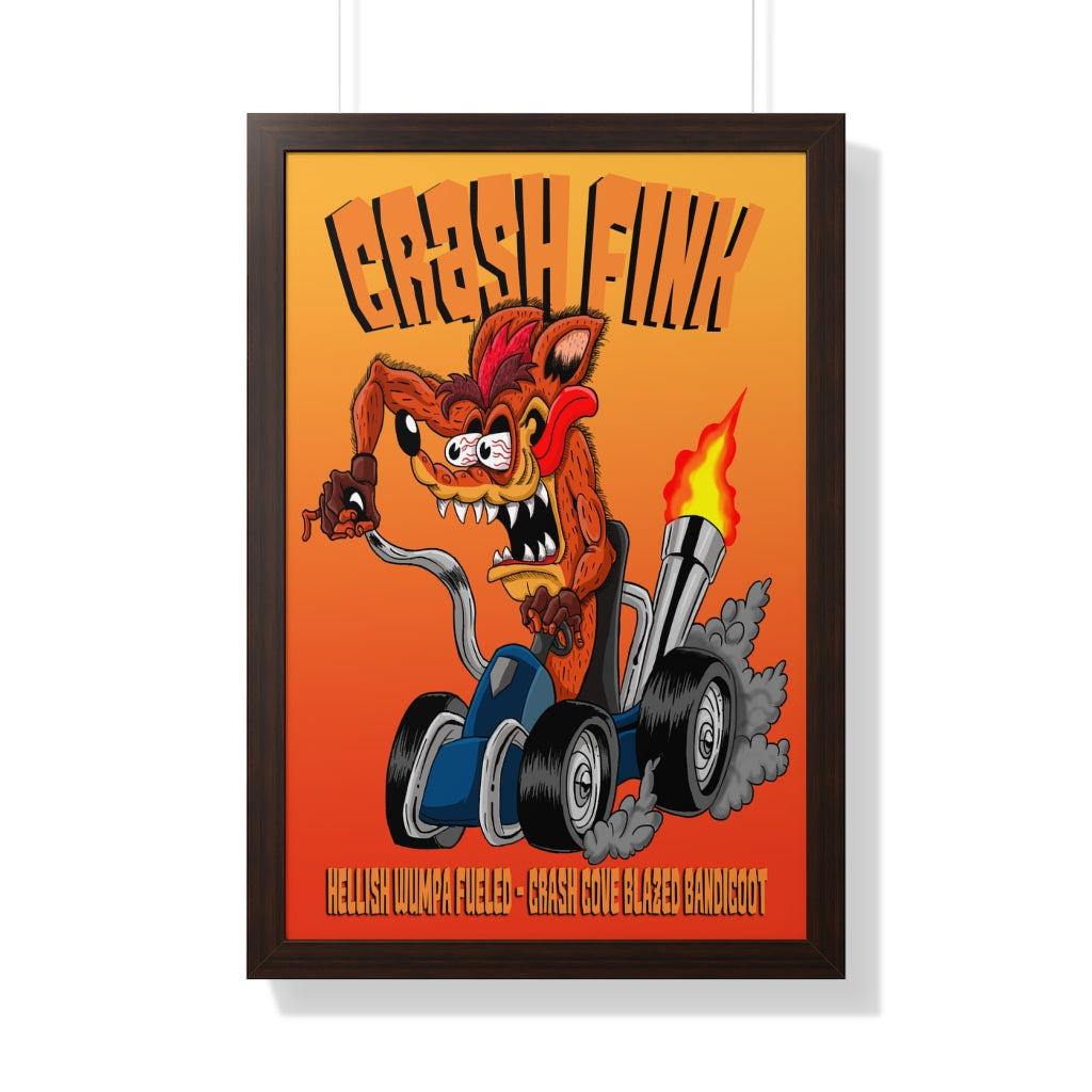 Framed Poster - Crash Fink