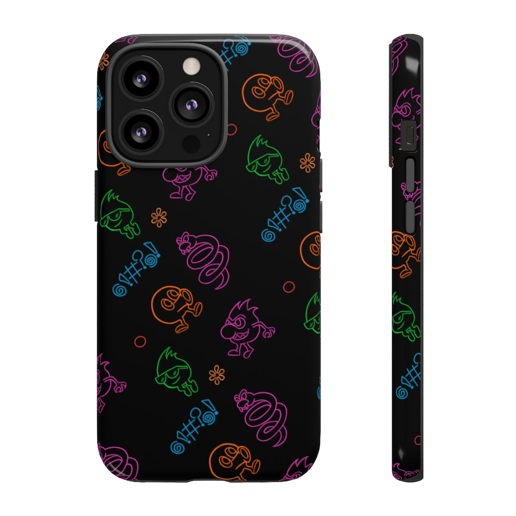 Tough Case - Neon Q-Bert Pattern