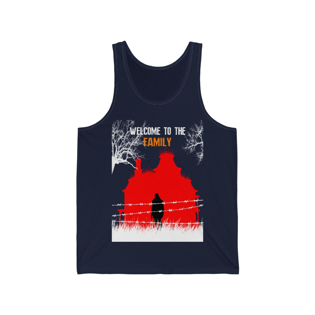 Navy Resident Evil Biohazard Tank T Shirt Gaming Fashion