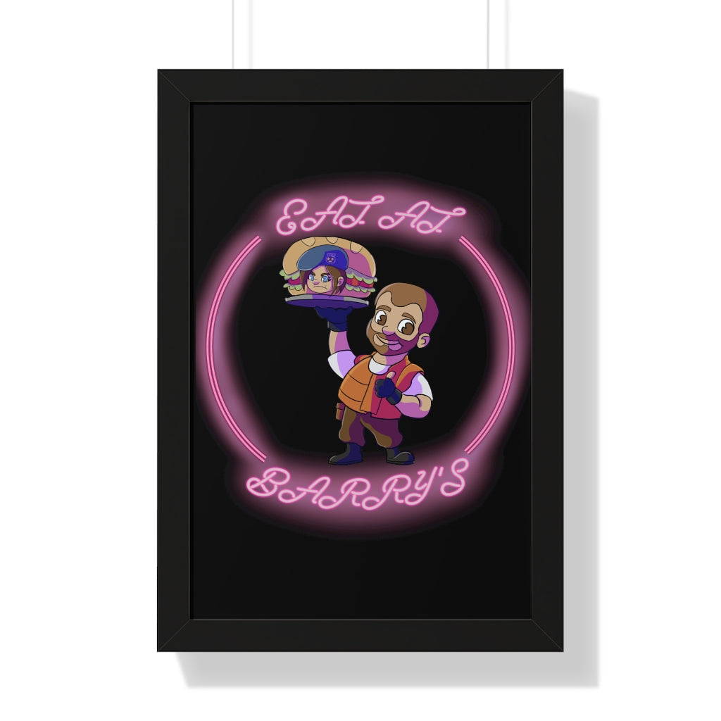 Framed Poster - Eat at Barry's