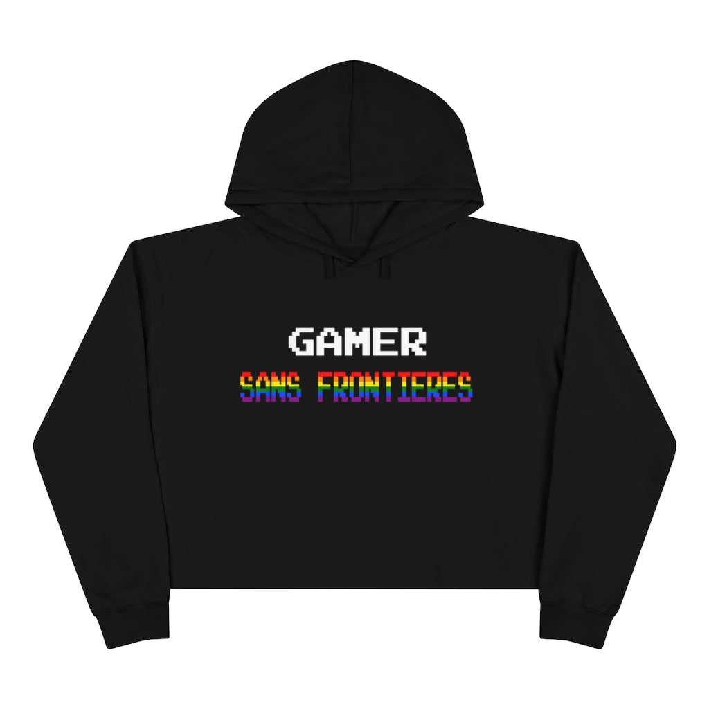 Gamers Sans Frontieres Women's Crop Hoodie - LGTB+GSF
