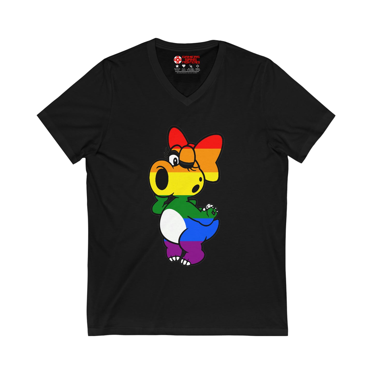Super Mario Bros Men's V Tee - LGTBirdo