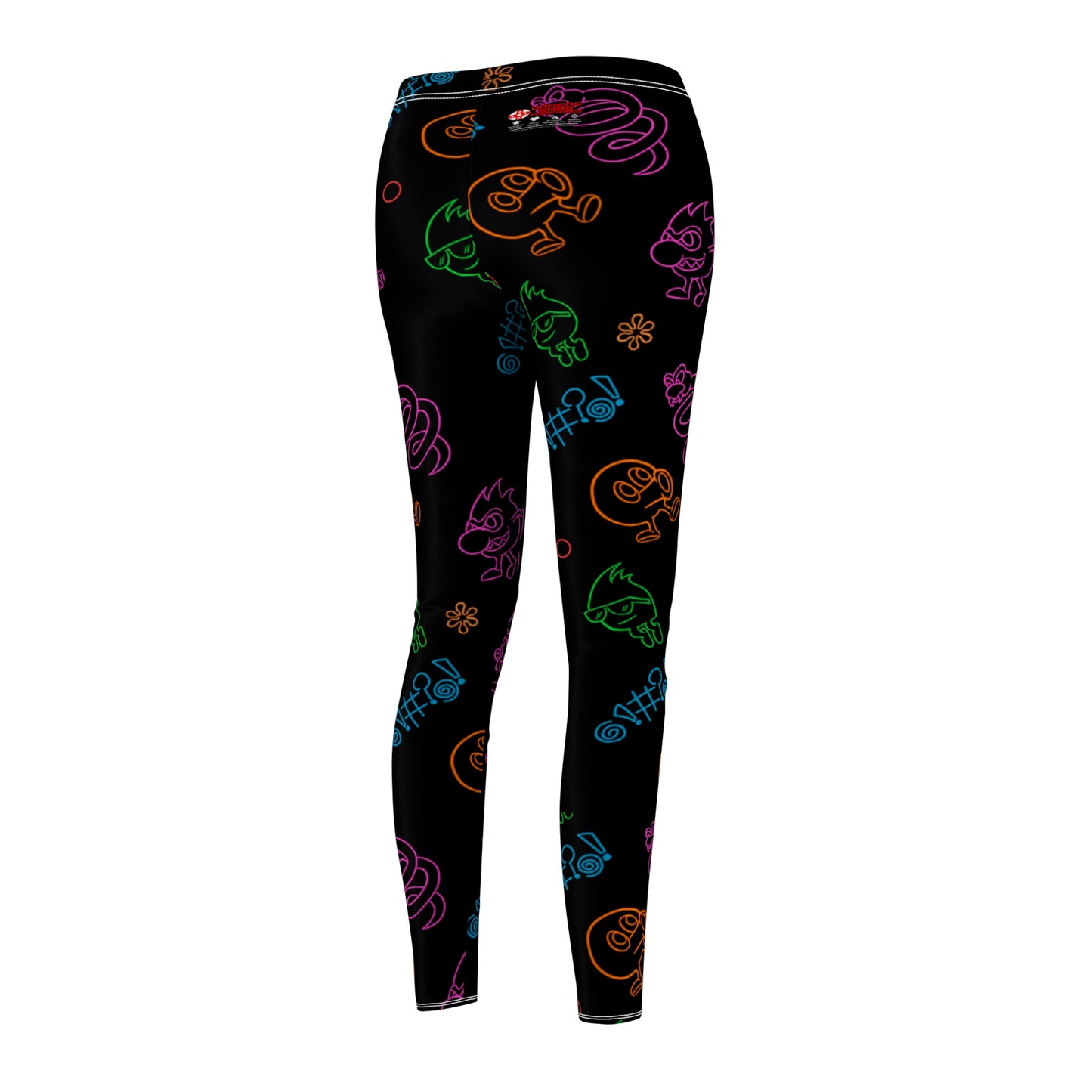 Women's Leggings - Neon Q-Bert