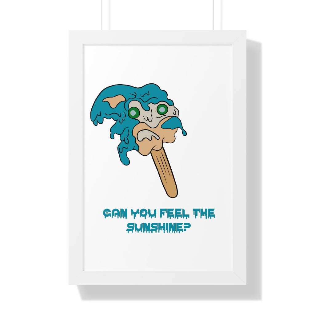 Framed Poster - Melting Sonic