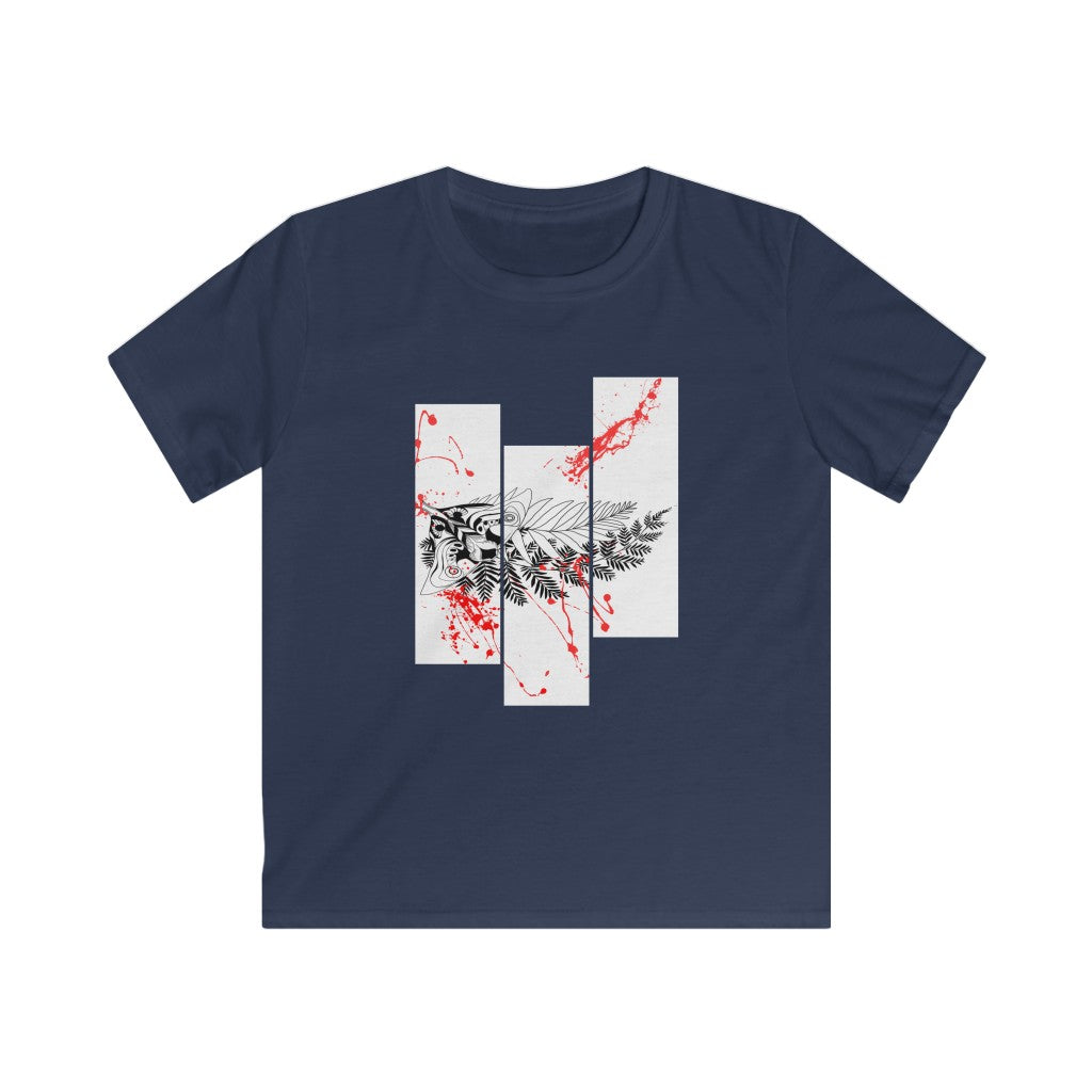 Kids' Tee - Moth Tattoo Black
