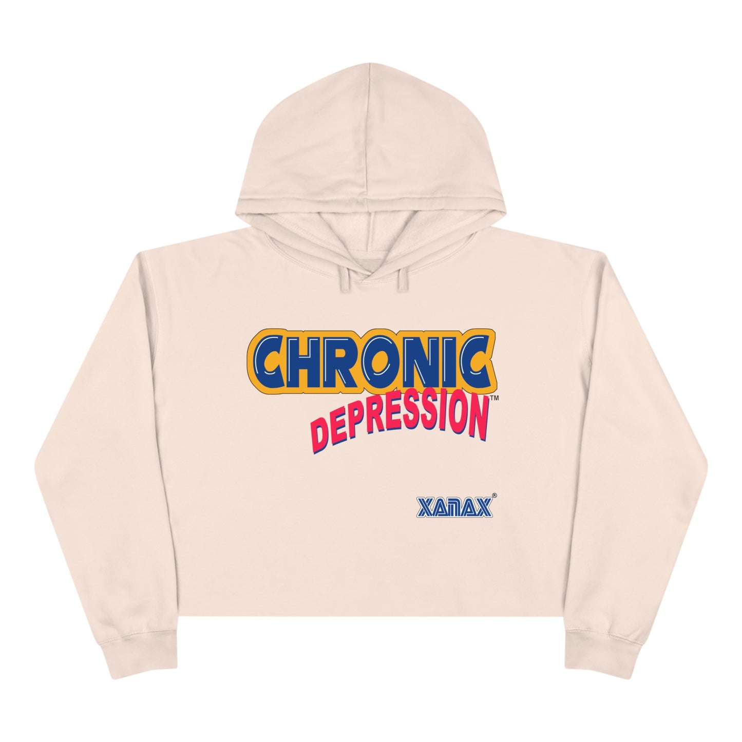 Women's Crop Hoodie - Chronic Depression