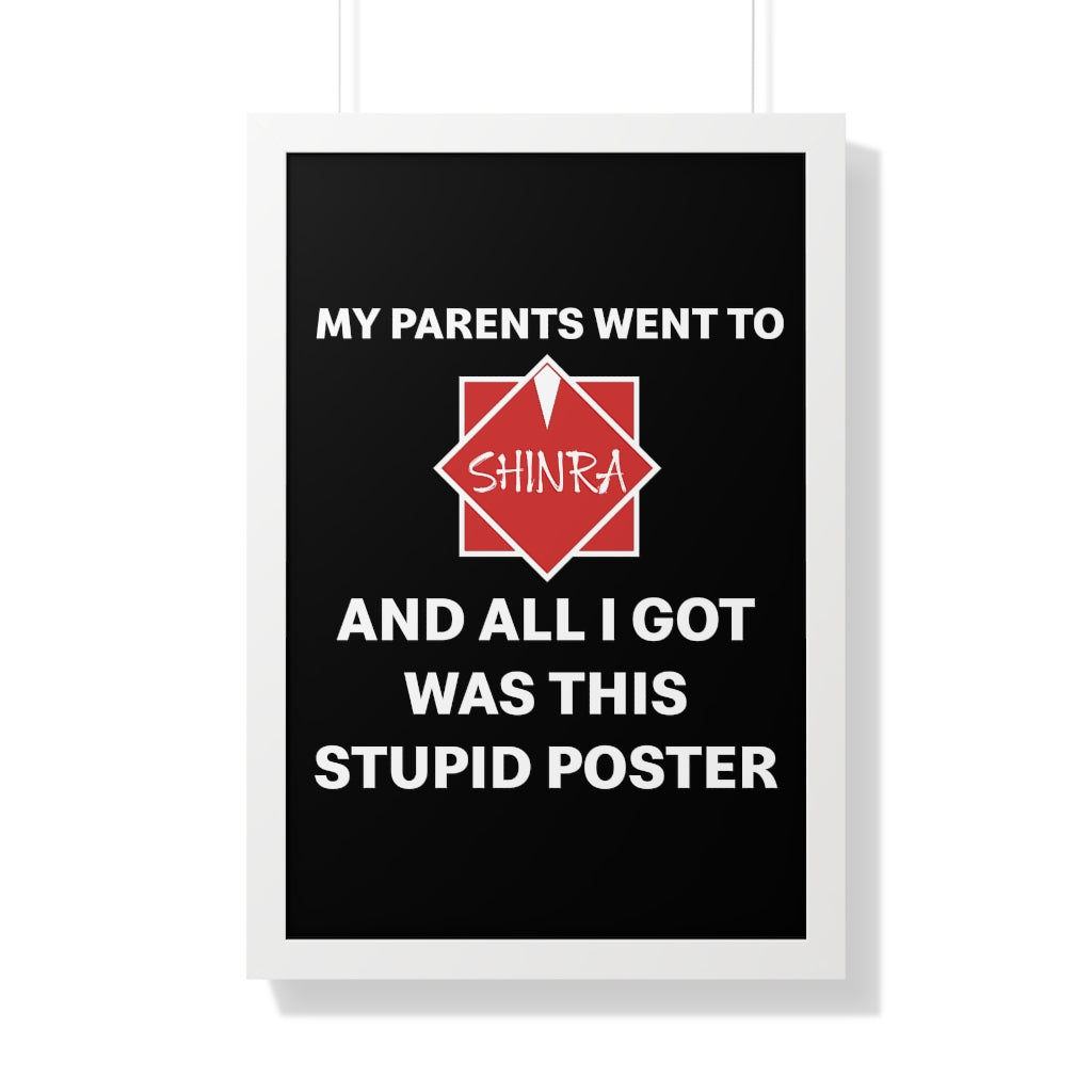 Framed Poster - S#!tty Shinra Souvenir